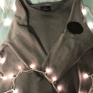 Gray American Eagle pullover